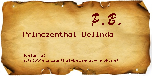 Princzenthal Belinda névjegykártya